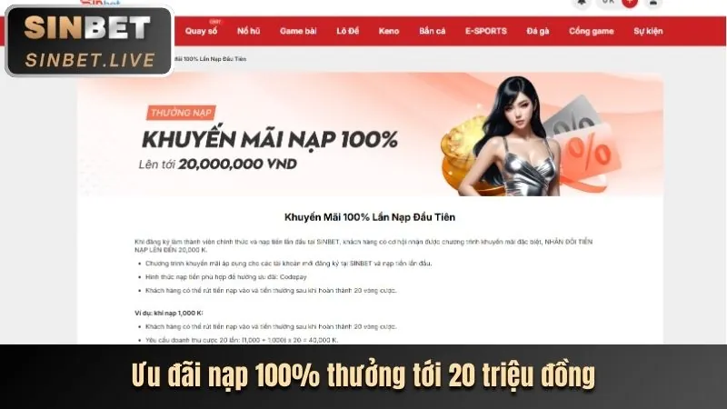 Đánh giá chi tiết Sinbet tại 9win với các trò chơi casino trực tuyến